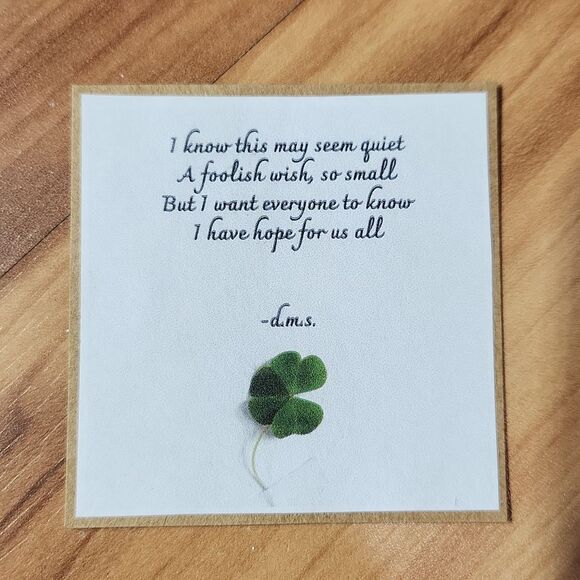 ✍️Handmade✍️ Support Ribbon Earring, Poem & Gift Box Set - Picture 5 of 11